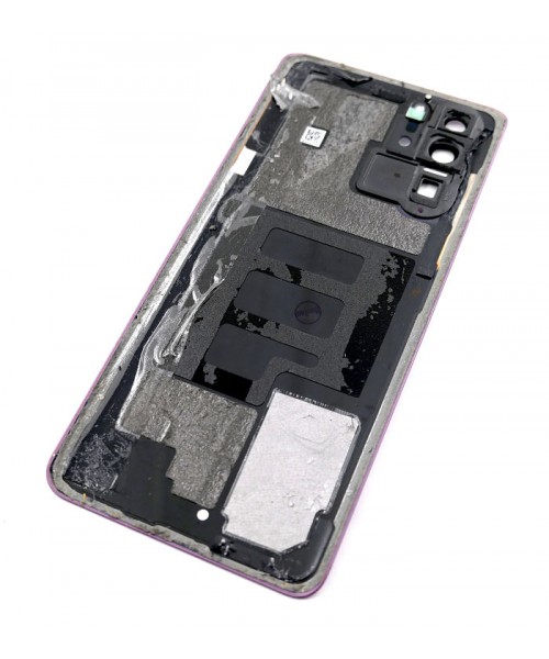 Tapa Trasera Con Cristal Embellecedor Para Huawei P30 Pro Rosa Original