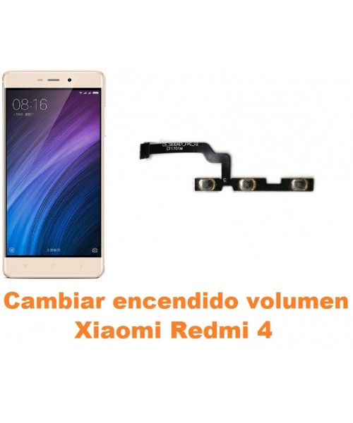 Cambiar encendido y volumen Xiaomi Redmi 4