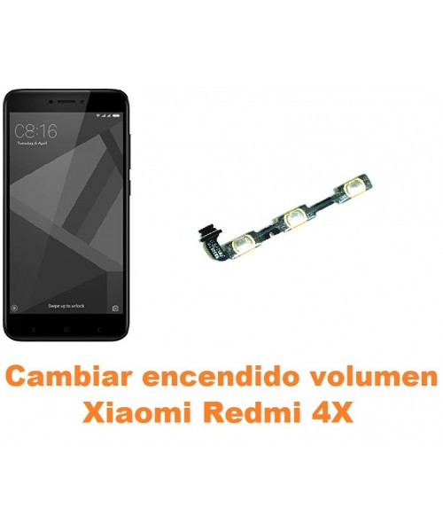 Cambiar encendido y volumen Xiaomi Redmi 4X