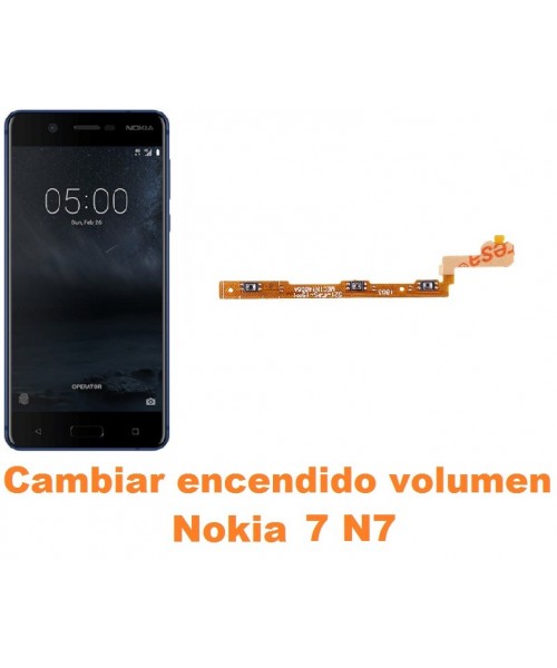 Cambiar encendido y volumen Nokia 7 N7