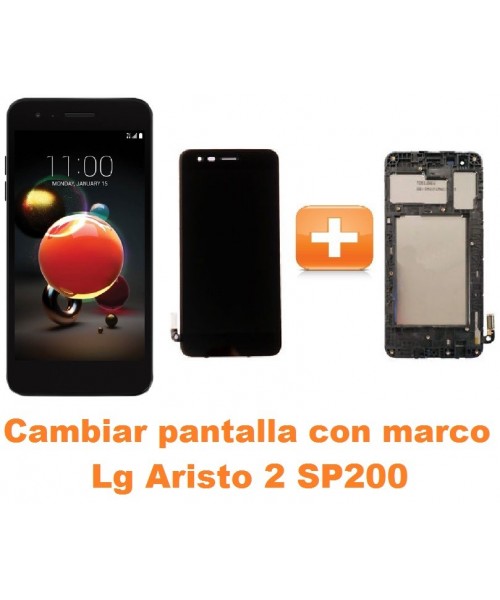 Cambiar pantalla completa con marco Lg Aristo 2 SP200