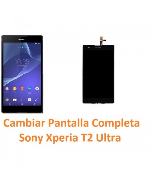 Cambiar Pantalla Completa Sony Xperia T2 Ultra XM50h D5303 D5306 D5322 - Imagen 1