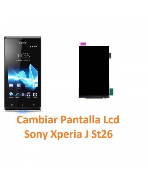 Cambiar Pantalla Lcd Sony Xperia J St26 - Imagen 1