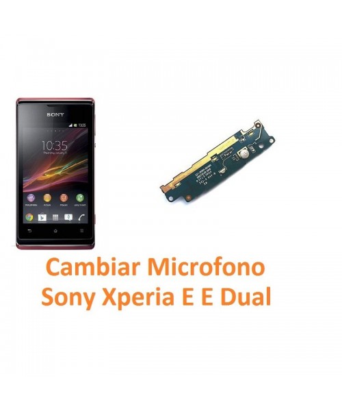 Cambiar Micrófono Sony Xperia E C1504 C1505 E Dual C1604 C1605 - Imagen 1