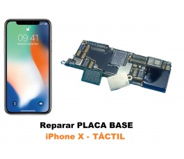 Reparar placa base iPhone X...